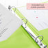 BAZIC 3 Ring Binder 1/2" Economy View Organizer - Lime Green, Round Ring, Holds 100 Sheets, 1-Count for School Office