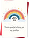 Smithtuy Pet Sympathy Thank You Card for Veterinarian Vet Nurse,Pet Dog Cat Loss