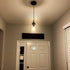 E26 Bulb (1 Pack) Farmhouse Pendant Light, Rustic Black Pendant Lights Kitchen Island Industrial Hanging Ceiling