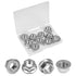 Yinpecly 10 Pcs M12-1.75mm Serrated Flange Hex Nuts, M12 Hexagon Flange Nuts,304 Stainless