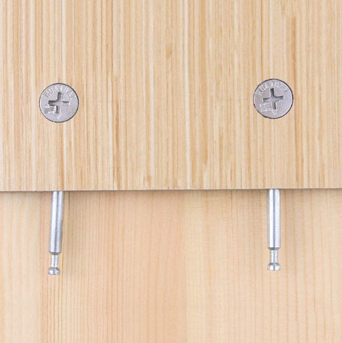 4Set Furniture Hardware Double End Head Rod Connection Cam Fittings, 64mm Furniture Board Panel Connection Accessories
