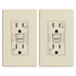 ELEGRP GFCI Outlet Outdoor, 15 Amp Self-Test GFI Electrical Outlet with Thinner