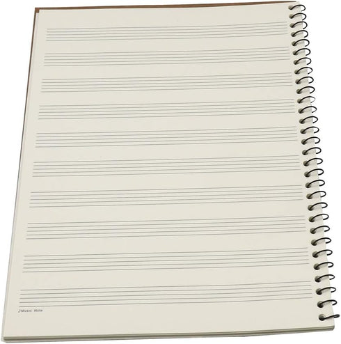 MOREYES Blank Sheet Music Composition Manuscript Staff Notebook with 100 Pages (10.24x7.5 inch/26x19cm)