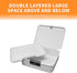 Lockable Storage Container Bin, 4.2 Gallon Capacity Organizer Box with Combination Lock, Heavy Duty Plastic Trunk