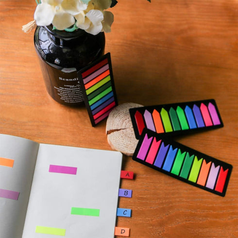 KICNIC Page Markers Sticky Index Tabs, 750 Pcs, Arrow Flag Tabs Self Adhesive for Page Marking and Highlighting