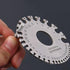 Metal Sheet Thickness Gauge & Dual-Sided Round Metal Sheet Gauge, Stainless Steel Wire Thickness Measurement Tool