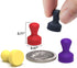 SMART&COOL Silicone Fridge Magnets, Anti Scratch Push Pin Magnets, Refrigerator Magnets, Thumbtack Magnets for Fridge, Dry Erase Board, Whiteboard, Office, Classroom, School (40 Pack, Multi)