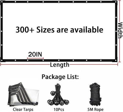 generic 6x27 Grommets Heavy-Duty Clear Tarp for Chicken Coop FT All-Weather Waterproof PVC Cover with Metal for Chicken