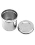 QWORK Stainless Steel Ointment Jar with Lid, 4 Pack Medical Container Jars 10 oz for Liquid, Cotton Ball, Gauze, Swab