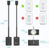 3 Plug in LED Wall Mounted Reading Light, Black Flexible Wall Sconce Spot Light with Power Plug Extension Outlet