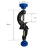 Lab Clamp, 4 Prong Finger Style Cork-Coated Head with Black Laboratory Stand Clip