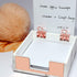 Marble Sticky Note Holder, Rose Gold Edge Memo Holder, Acrylic Sticky Notepads Holder for Desk Organization