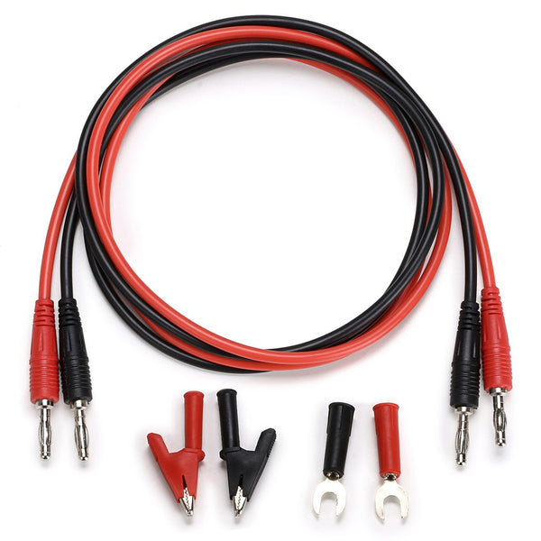 Sumnacon 4 in 1 Banana Plug Alligator Clip, 3.3 ft Multimeter Flexible Test Lead Wire Cable for Electrical Testing