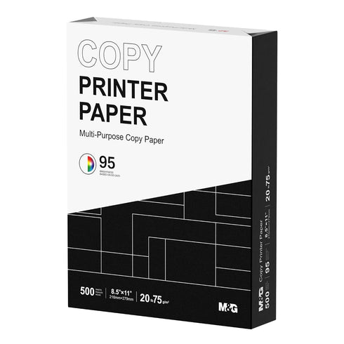 M&G Multipurpose Copy Printer Paper, 8.5 x 11, 20lb, 1 Ream (500
