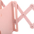 Zerodeko Silicone Bookend Desk Organizer Small Pink Multi-Grid Practical Book Holder Adjustable Desktop Storage Rack