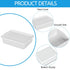 Drephia 3 Packs 15 Commercial L Plastic Bus Box with Lids, Dish Tub, Food Service Bus Tote, Restaurant, Gray