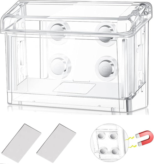 Jetec 1 Pcs Magnetic Outdoor Business Card Holder, Acrylic Vehicle Clear Business Card