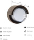 5000K 50,000-Hour S5RWM/850/DD/BZ Feit Electric Outdoor LED Wall Sconce, Round Wall Mount Light Fixture, Dusk-to-Dawn