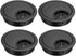 uxcell Cable Hole Cover 2.1Inch/53.5mm Zinc Alloy Desk Wire Cord Grommets for Cable Organizer, 4 Pcs Black