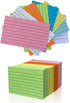 TFLFL 3x5 Inch, 1200PCS 8 Index Paper Cards Flash Cards, Thin Note Cards Paper Colors Ruled Index Cards, Assorted Lined