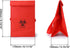 2 Pack 6.75" 10" 5.75", QWORK Medical Specimen Transport Bag, Biohazard Cooler Bag, x x Red