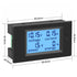 Amp Volt Watt Kwh Meter Tester: Digital 4 in 1 Ammeter Voltmeter Multimeter, 12V DC 6.5-100V 20A, LCD Display Monitor