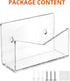 Richboom Acrylic Mail Holder, Envelope Holder for Desk Countertop, Letter Holder for Home Office School (1 Section
