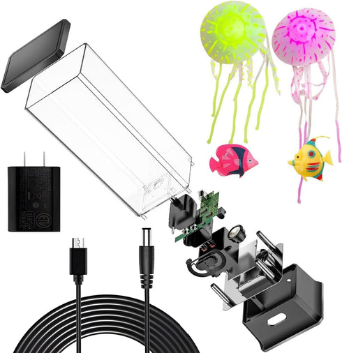 COLORLIFE Cool Electric Jellyfish Lamp with Bluetooth Speaker Music Gift for Boys Girls Adults Aquarium Tank Sensory