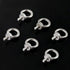 Glarks 36Pcs M6 Male Thread Stainless Steel Eye Bolt Set with Lock Nuts, Washers, and Lock Washers