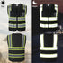 High Visibility Safety Vest for Men Women, 9 Pockets Zipper Front Reflective Mesh Work Vest, Meets ANSI/ISEA Standards