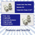 12PCS 3/4 Inch PVC Pipe Fitting Hex Nipple, G3/4 Male X G3/4 Male Coupling Adaptor for Plumbing