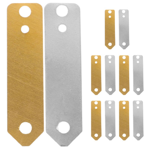 12pcs Copper and Zinc Electrode Strip Set for Fruit Battery Scientific Experiments,