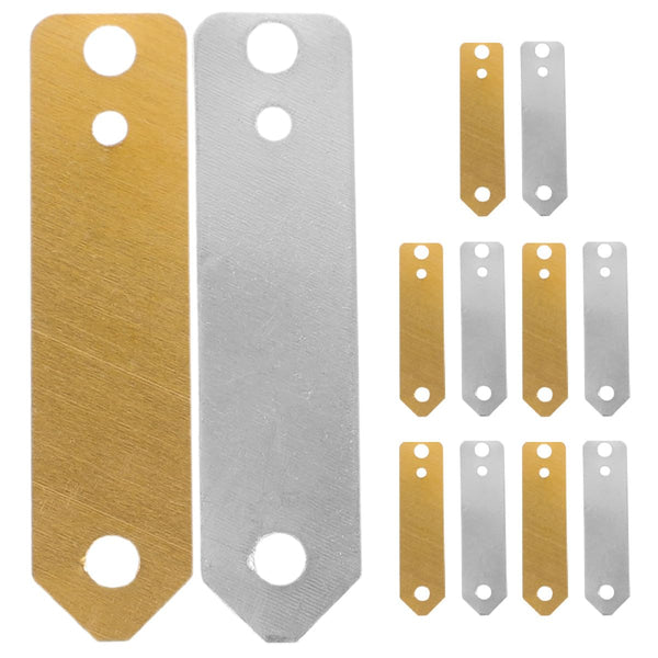 12pcs Copper and Zinc Electrode Strip Set for Fruit Battery Scientific Experiments,
