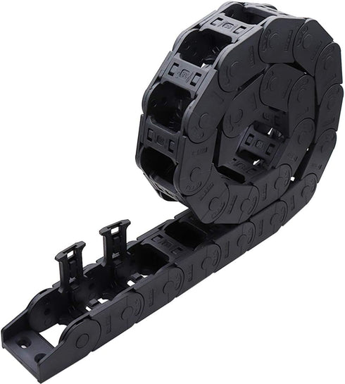Cable Drag Chain - 1M Long Black CNC Machine Tool Cable Wire Carrier Drag Chain Nested 25mm x 38mm