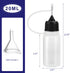 Gdnecad 3PCS 20ML Needle Tip Glue Bottle, Precision Tip Applicator Dispenser Bottles with Mini Funnel, Plastic