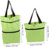 DECOMELODY Folding Trolley Bag Wheels Compact Shopping Cart Tug for Gym Travel Luggage and Camping