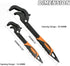Adjustable Wrench Quick Multi-Function Spanner Power Grip Pipe Wrench Set 2 Pack compatible with 14-60mm Pipes Nuts Screws by Jeyaic