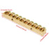 10pcs 10-Hole Brass Electrical Distribution Wire Screw Terminal Block Bar, Ground Neutral Bar Terminal