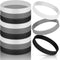 JOVITEC 12 Pieces Rubber Bracelets - Solid Color Silicone Wristbands, Multi-Pack Blank Bracelets for Events