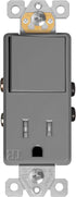 ENERLITES Switch and Outlet Combo, Decorator Paddle Switch 15A/120VAC with Tamper-Resistant Receptacle