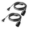 2-Pack Extension Hanging Lantern Cord Cable UL 375W with E26 E27 Socket