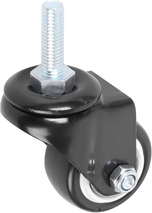 GXYY 1.5 Inch Swivel Caster Wheels PU, 360 Degree Threaded Stem, 330lb Capacity, Pack of 4