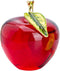 H&D Glaze Crystal Apple Paperweight Craft Decoration, Red