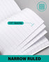 Mini Composition Notebooks Bulk, 40 Packs, 3.25 x 4.5 inch, Narrow Ruled, Black Pocket Notebooks for Students