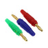 Qingdinu 40 4mm Pcs Plugs Gold Plated Musical Speaker Cable Wire Pin Banana Plug Connectors Socket Red Black Blue Green