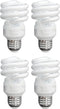 Xtricity Compact Fluorescent Light Bulb, T2 Spiral, E26 Base, 9W (40 Watt Equivalent), 4 Pack
