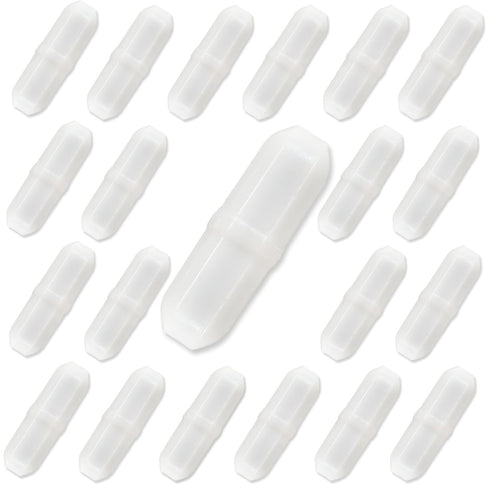 Magnetic Stir Bars 20pcs PTFE Magnetic Stirrer Mixer Bar, 20 mm/0.8 Inch Laboratory Stirrer Mixer Bar
