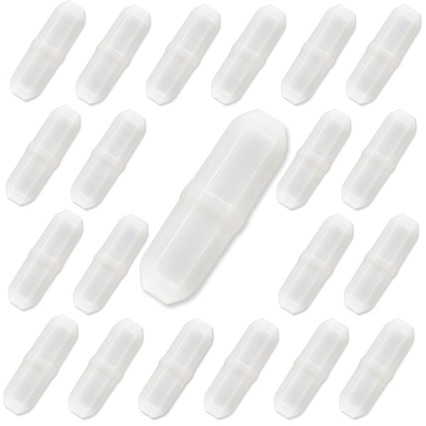 Magnetic Stir Bars 20pcs PTFE Magnetic Stirrer Mixer Bar, 20 mm/0.8 Inch Laboratory Stirrer Mixer Bar