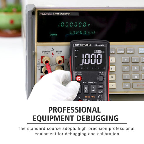 ZT-X Digital Multimeter 9999 Counts AC DC Voltmeter and Ohm Tester with Automatic Range