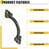 20Pcs Black Barn Door Handles, Zinc Alloy Mini Decorative Handles for Cabinet, Drawer, and Closet
